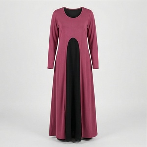 Nuevo Vestido Musulmán Moderno para Mujer, Elegante, Islámico, para Eid, Doble Maxi, Color Personalizado, Ropa Modesta - Product Image 1