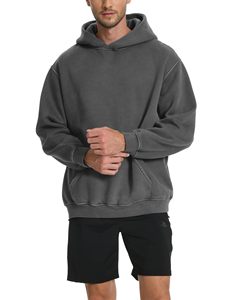 Sweat-shirts à capuche pour hommes, épais, unis, d'automne, imprimés en sérigraphie, de haute qualité, coupe classique, avec poches, coupe-vent et respirants - Product Image 5