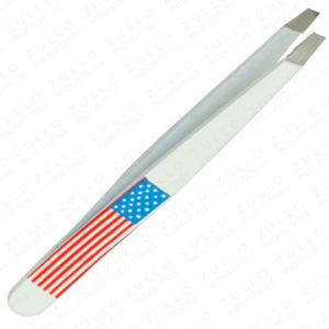 Salon Stainless Steel Slanted Eyebrow Tweezers Paper Coated Custom Precision Hair Removal Beauty <b>Tool</b> Professional Use - Product Image 5