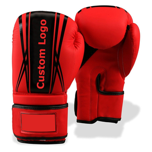 Gants de boxe de haute qualité, design premium, gants de protection en cuir pour l'extérieur, logo personnalisé, gants de boxe pour hommes en cuir, fabriqués au Pakistan - Product Image 1