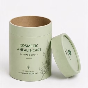 Recyclable Cardboard Tube Gift Box Cosmetic Healthcare Product Packaging <b>Container</b> - Product Image 2