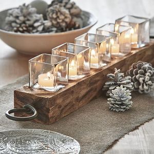 Portavelas de Madera de Mango Hecho a Mano con Encanto Rústico |   Aqdus Saleem - Product Image 2