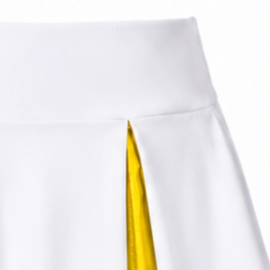 Jupe de cheerleading jaune plissée, bas de tenue de performance athlétique, vêtement de sport pour l'entraînement et la compétition des équipes de cheerleading - Product Image 2