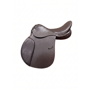 Equipo de equitación personalizado de doma clásica en cuero sintético con armazón de madera, tamaño completo, cómodo y duradero, para salto, con detalles de latón. - Product Image 1