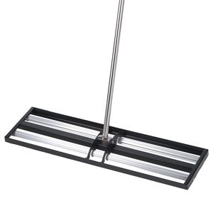 Livellatore per Prato in Acciaio Inox 48 x 10 Pollici, Rullo Livellante Resistente con Manico Regolabile 83,9 cm - Product Image 1
