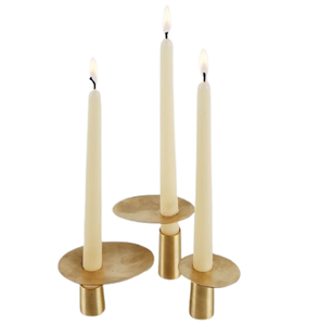 Support de bougie en métal pour éclairage et décoration intérieure – Ensemble élégant de porte-bougies décoratifs - Product Image 5