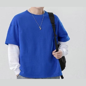 เสื้อยืดสองชั้นพร้อมรับซัมเมอร์ น้ำหนักเบา ระบายอากาศได้ดี ผ้าสวมใส่สบาย สำหรับผู้ชายและผู้หญิง สวมใส่สบายๆ ทุกวัน ตามเทรนด์ - Product Image 4