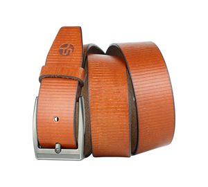 Men's Genuine Leather Belt for Men Formal Casual Brown Cowhide Leather Belts Plain Design Steel Buckle Leather <b>Accessories</b> OEM - Product Image 3