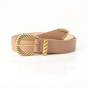 Ceinture en cuir PU pour femmes, style rétro, largeur 2,8 cm, boucle en alliage doré, pour robes décontractées et jeans - Product Image 4
