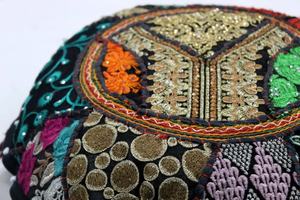 Black Vintage <b>Floral</b> Embroidered Round <b>Cushion</b> <b>Cover</b> Throw Bohemian Floor Patchwork Pillow <b>Cover</b> - Product Image 6