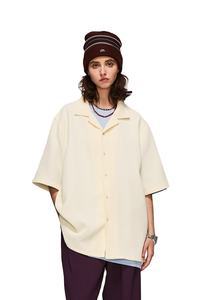 Camisas de cuello cubano de algodón de moda para hombres Ropa de verano B2B Ready Camisas cubanas hechas de algodón 100% para hombres de moda - Product Image 2