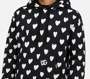 Sweat-shirt à capuche de luxe noir pour homme, coupe oversize, en coton épais, style streetwear hiver, chaud et tendance - Product Image 6