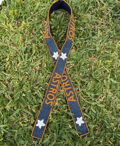 Stylish Modern Fun Cotton Handbag Accessories with Handmade Embroidery <b>Seed</b> Beaded Sports Style SPURS Design - Product Image 6