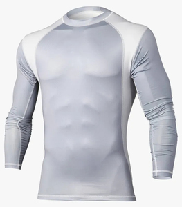 Latest High Quality Plain <b>Compression</b> Gym <b>Shirt</b> <b>for</b> <b>Men</b> Adult Boys Rash guard Lightweight Rash Guard Full Sleeves <b>Men</b> Rush Guard - Product Image 6