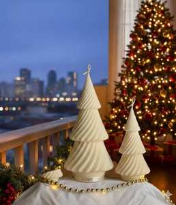 The "Kawaii" Ornament <b>Tree</b> Candle Perfect for Christmas décor, home <b>decoration</b>, able settings, balconies, and festive occasions, - Product Image 3