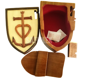 Handcrafted Wooden 3D Puzzle <b>Box</b> Christian Theme for Christmas Souvenir Intarsia Engraved DIY Crafts <b>Cheap</b> Price Wholesale - Product Image 1