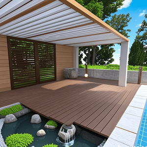 Dalles de terrasse emboîtables 2FT à installation rapide et facile pour patio, porche, piscine – Dalles de sol modulaires DIY rapides pour cours - Product Image 3