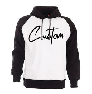 Sudadera con Capucha Personalizada en Blanco y Negro, Sudadera con Capucha Unisex de Color Contrastante, Sudadera con Capucha de Felpa de Algodón Grueso, OEM ODM, Ropa Urbana - Product Image 5