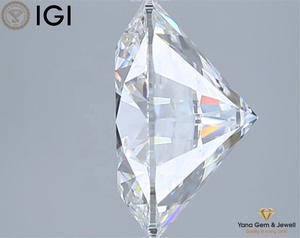 Certificat IGI 5.00 CT CVD Lab Grown E Color VVS2 Clarity Round Cut Diamond pour les conceptions de bijoux pour hommes 10.87 MM - Product Image 4