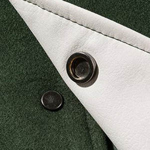 Veste universitaire de baseball personnalisée pour hommes, broderie chenille, manches en cuir, MOQ 10 pièces - Product Image 4