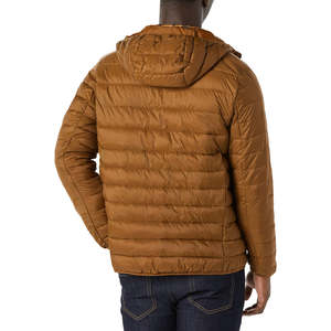 Veste matelassée légère pour homme, très vendue, confortable, infroissable, 100% coton, manches longues, couleur marron. - Product Image 6