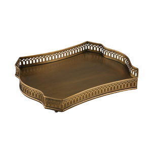 Plateau de service ovale argenté, plat décoratif en métal pour table à manger, décoration intérieure, table basse, collations, fruits secs, bonbons et fêtes - Product Image 6