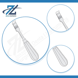 Elevador periostal manual Tudor Edwards de acero inoxidable con mango de acabado satinado para primer costilla, 175 mm de largo y 12 mm de ancho, instrumentos quirúrgicos - Product Image 4
