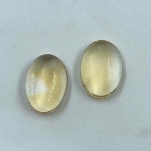 Citrino, Gema Natural Semipreciosa, Color Amarillo, Forma Ovalada, Transparente, 11.69 Quilates - Product Image 1