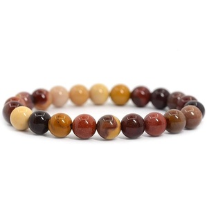 Natural Mookaite Jasper <b>Bracelet</b> Multicolor Mookaite <b>Beaded</b> <b>Bracelet</b> For Healing Reiki Energy Jewelry Wholesale 8mm - Product Image 1