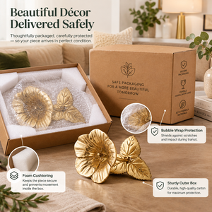 Sujetador de Cortinas Doble con Flores Metálicas Doradas de Primera Calidad para Decoración de Ventanas de Salas de Estar, Dormitorios y Hoteles, Proveedor Mayorista - Product Image 5