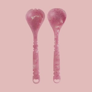 Cuillère de service réutilisable en résine artisanale de luxe TCE, couverts décoratifs haut de gamme, vaisselle personnalisable, cadeau pour la maison, la salle à manger, l'hôtel - Product Image 2