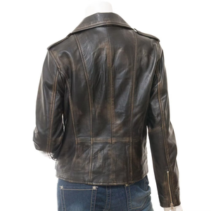 Veste en cuir pour femmes, respirante, de haute qualité, style tendance, nouveau modèle, veste décontractée à fermeture éclair pour femmes - Product Image 3