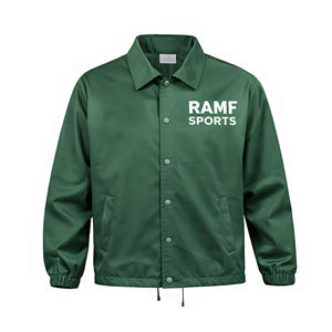 Veste légère pour homme, coupe-vent, imperméable, avec logo personnalisé OEM, veste de coach pour homme - Product Image 2