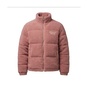Hooded Quilted Waterproof <b>Bubble</b> Jacket Black Full Sleeve Winter Windproof Cotton Shell Knitted Fabric Polyester Filling Stand - Product Image 1