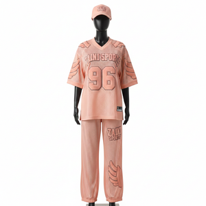 ชุดเซ็ต 2 ชิ้นสำหรับผู้หญิง ผ้าตาข่าย คุณภาพพรีเมียม 180 GSM โพลีเอสเตอร์ระบายอากาศ ชุดกีฬา สกรีนโลโก้ตามสั่ง ชุดเซ็ตผู้หญิง - Product Image 1