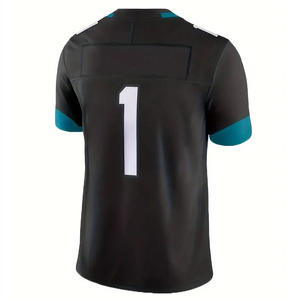 New <b>Genuine</b> Polyester Fashion Football Jersey Royal Black White Mesh Football Jersey Breathable American Football Jersey - Product Image 4