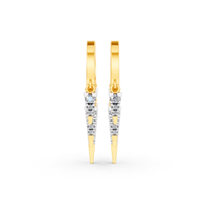 Boucles d'oreilles en or massif 14K 9K 10K 18K avec diamants de laboratoire certifiés IGI, fabricant de bijoux fins éthiques RJC ODM OEM, vente en gros EA501905 - Product Image 1