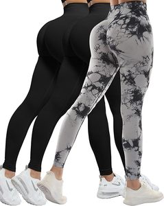 Leggings de Yoga de Secado Rápido Color Granate con Costuras para Mujer, 100% Poliéster, Cintura Alta, Logotipo Personalizado, Casuales, Antibacterianos y Transpirables - Product Image 1