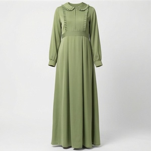 Abaya musulmane de qualité supérieure, tissu personnalisé, couleurs unies, emballage personnalisé, designs sur mesure, vente en gros, vêtements islamiques pour femmes - Product Image 1