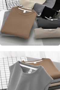 Waffle <b>Vest</b> <b>Men's</b> Summer Cotton Tank Top <b>White</b> Outerwear Sports Fitness Basketball <b>Vest</b> Wide Shoulder Sleeveless T-Shirt - Product Image 6