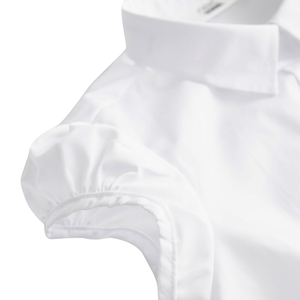 Camiseta de Algodón con Mangas Abullonadas para Niñas, Cuello Cuadrado, Top de Verano, OEM ODM, Ropa Casual - Product Image 4