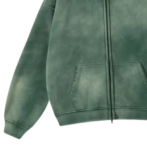 Wholesale Made Fabric Plus Size <b>Men</b> Solid Pattern Customized Color Polyester Cotton Winter Sportswear Fully Zipper Hoodies <b>Men</b> - Product Image 3
