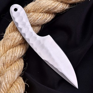 Cuchillo de caza nórdico de acero al carbono de hoja completa con punta caída, cuchillo Skinner en bruto personalizado de hoja fija de 7 pulgadas, OEM/ODM personalizado - Product Image 4
