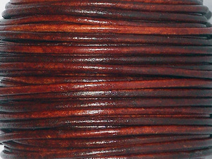 Haute qualité 3mm véritable cuir de vachette cordons marron RCR32 fait à la main bricolage artisanat corde chaîne prix en gros pour l'artisanat du cuir - Product Image 5