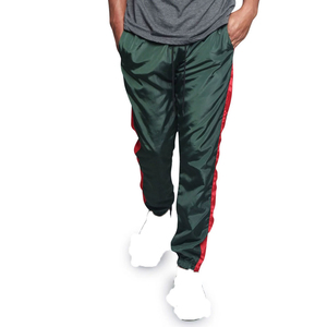 Custom High Quality Streetwear Nylon <b>Flare</b> Sweat Pants Men Sports Running Baggy Print Track Pants Reflective Windbreaker Pants - Product Image 1