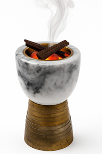 Brûleur d'encens en bois naturel élégant, porte-bâtonnets de parfum pour la décoration de salle de yoga, finition de qualité supérieure, durable toute l'année - Product Image 3