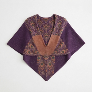 Chal de punto cálido y suave de alta calidad para invierno, manta extragrande para mujer, bufanda, capa, poncho, venta al por mayor para proveedores - Product Image 3
