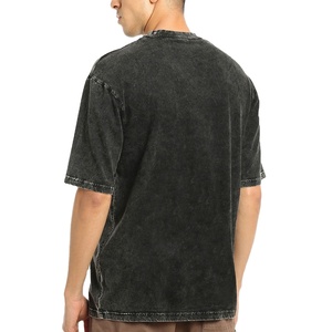 T-shirts à manches courtes à col roulé en coton 100% imprimés sur mesure pour hommes - Impression numérique Anti-rétrécissement Écologique 220g Tricoté - Product Image 4