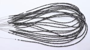 Cuentas facetadas de diamante negro de 2-2.5 mm, cuentas de diamante natural precioso, cuentas de piedras preciosas sueltas genuinas de alta calidad para joyería - Product Image 5