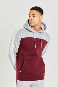 2024 été nouvelle tendance unisexe pull à capuche haute qualité coton Polyester chiné gris et rouge couleur Logo personnalisé - Product Image 5